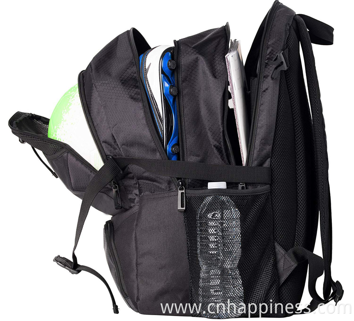 ODM/OEM multifunctional water resistance sport soccer team bag carrier shoes compartment backpack for with custom logo